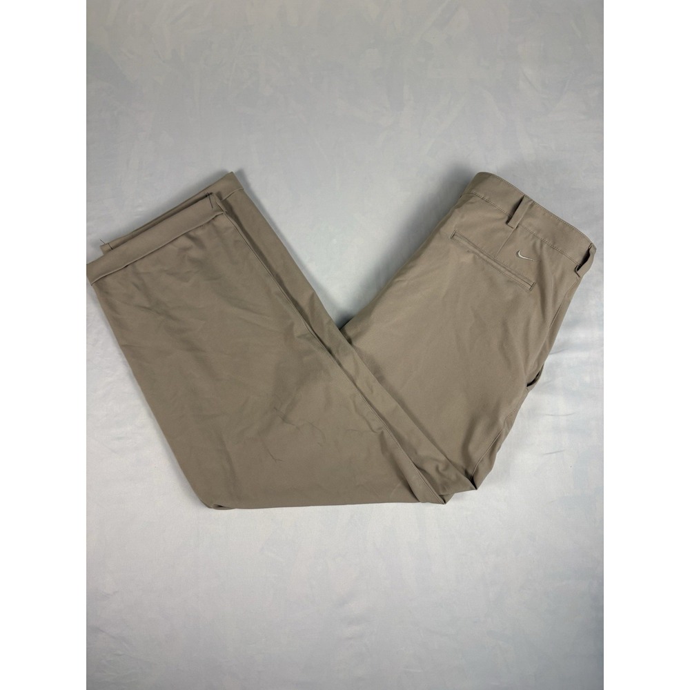 Nike Golf Dri-FIT Pleated Golf Pants — Men's 34x27 Khaki